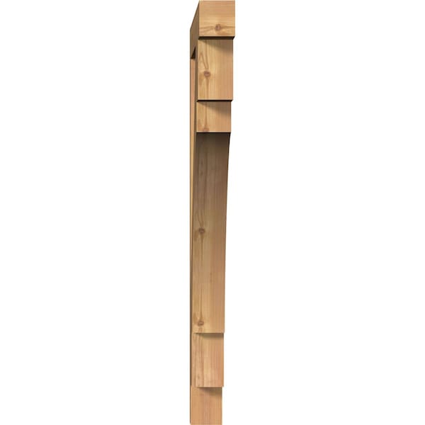 Merced Block Smooth Bracket, Western Red Cedar, 3 1/2W X 36D X 44H